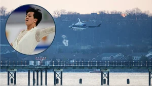 Miejsce katastrofy lotniczej w Waszyngtonie. W kółku Adam Siao Him