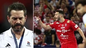 Zvonimir Srna (z prawe) triumfował, z całą reprezentacją Chorwacji. A dla trenera Francji Guillaume'a Gille'a to ogromna wpadka