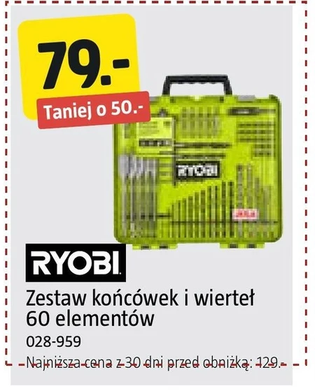 Zestaw wierteł Ryobi