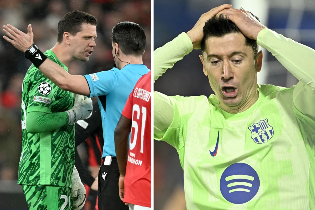 Wojciech Szczęsny i Robert Lewandowski w barwach FC Barcelona Wojciech Szczęsny i Robert Lewandowski w barwach FC Barcelona