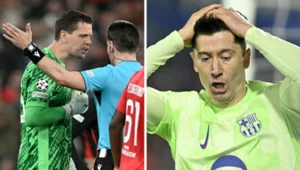 Wojciech Szczęsny i Robert Lewandowski w barwach FC Barcelona