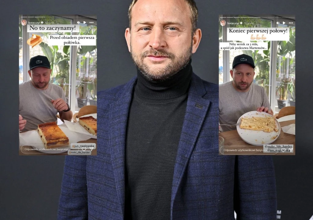 Borys Szyc zjadł sernik dla WOŚP Borys Szyc zjadł sernik dla WOŚP