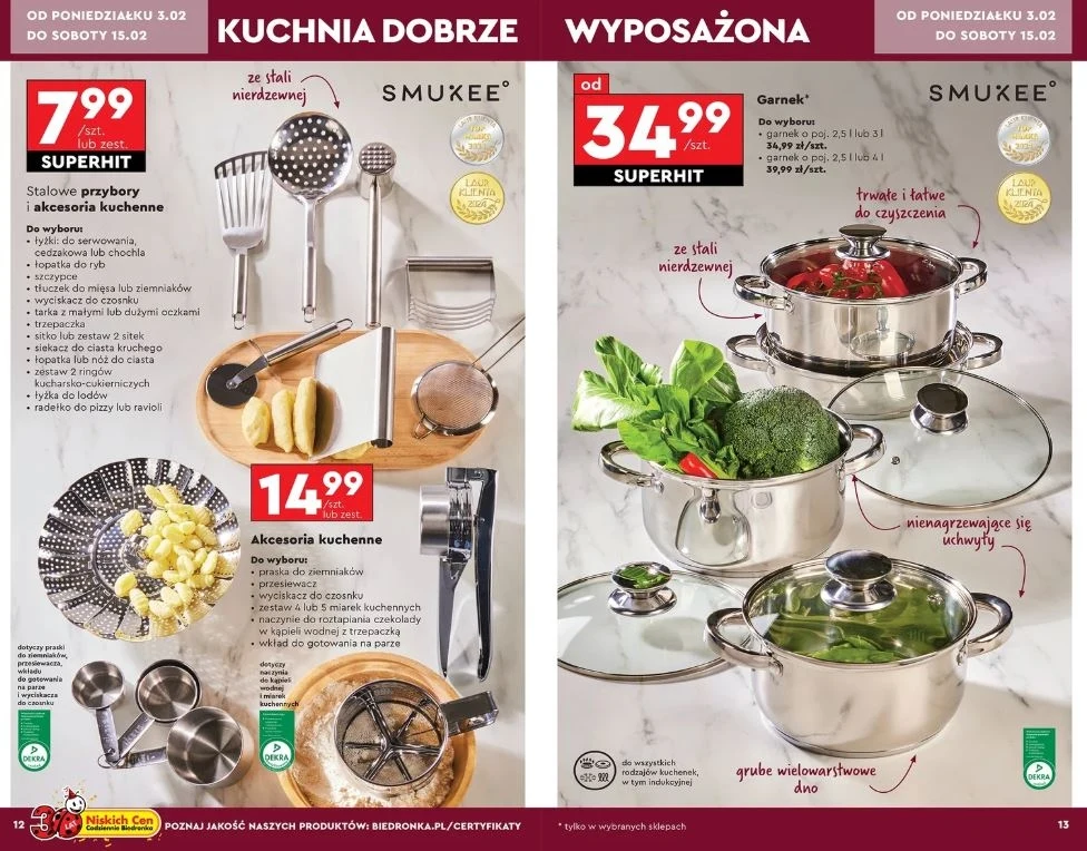 Biedronka oferuje garnki w niskich cenach!