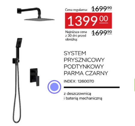 System prysznicowy Parma