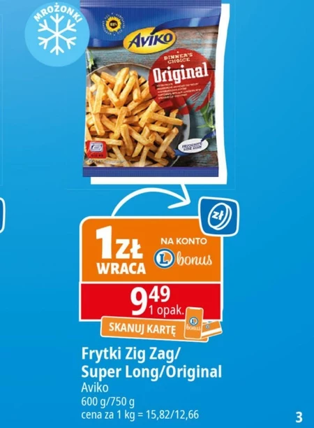 Aviko Original Frytki proste 750 g
