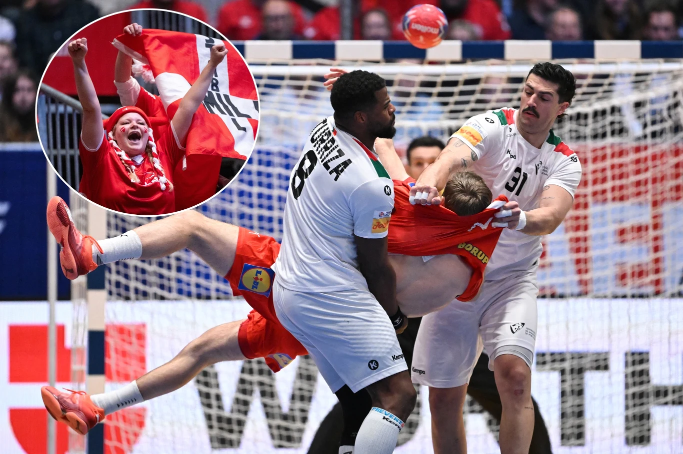 Portugalczycy postawili na mocną defensywę. Przy szybkości Duńczyków niewiele mogli jednak poradzić