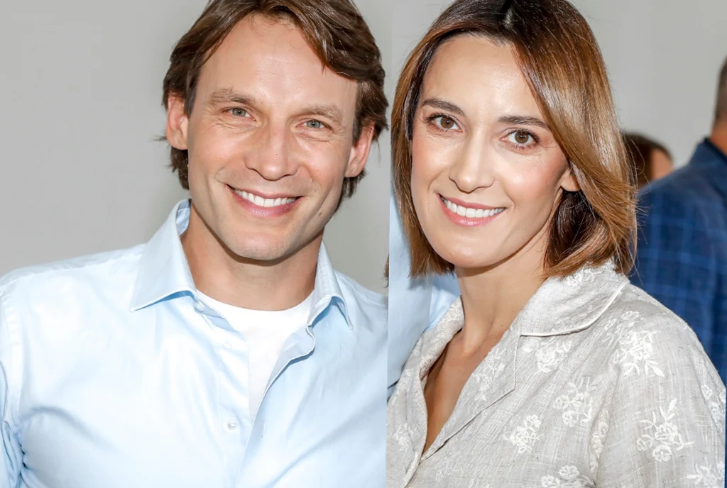 Tomasz Wolny z żoną