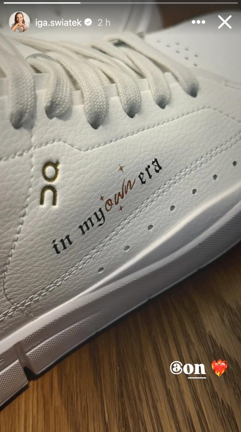 Iga Świątek pokazała nowe buty Iga Świątek pokazała nowe buty