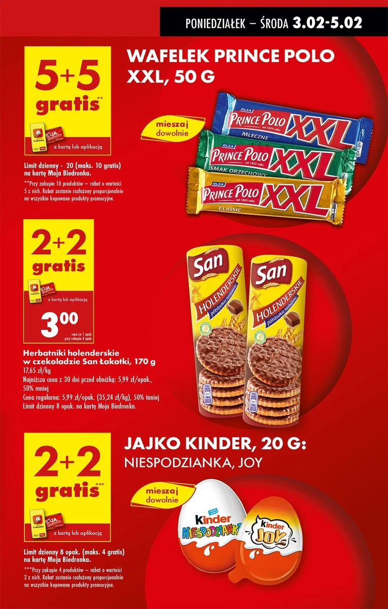 Biedronka rozdaje ulubione słodycze! Sprawdź, co zgarniesz za darmo z kartą Moja Biedronka!