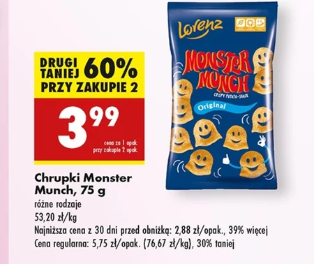 Monster Munch Chrupki ziemniaczane ser 75 g