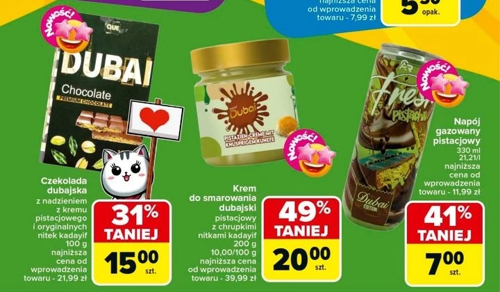 Czekolada dubajska i nie tylko w Carrefourze! 