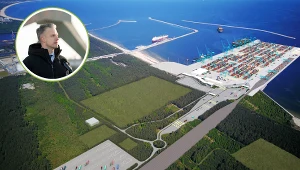 Wiceminister infrastruktury Arkadiusz Marchewka przekazał, co dalej z terminalem kontenerowym w Świnoujściu. Źródło: Ministerstwo Infrastruktury, WOJCIECH STROZYK/REPORTER