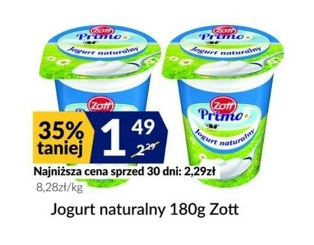 Zott Primo Jogurt naturalny 180 g
