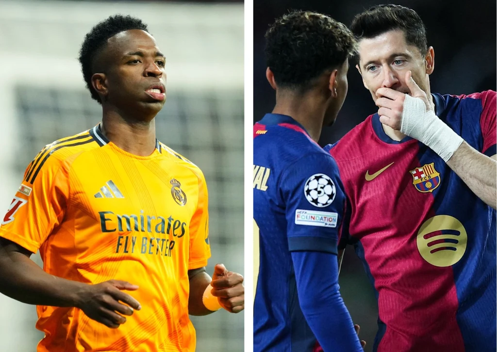 Vinicius / Lamine Yamal i Robert Lewandowski