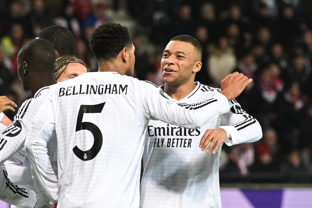 Jude Bellingham i Kylian Mbappe (Real Madryt) Jude Bellingham i Kylian Mbappe (Real Madryt)