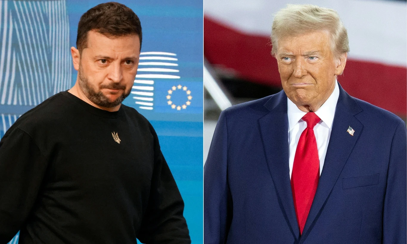 Wołodymyr Zełenski i Donald Trump Wołodymyr Zełenski i Donald Trump