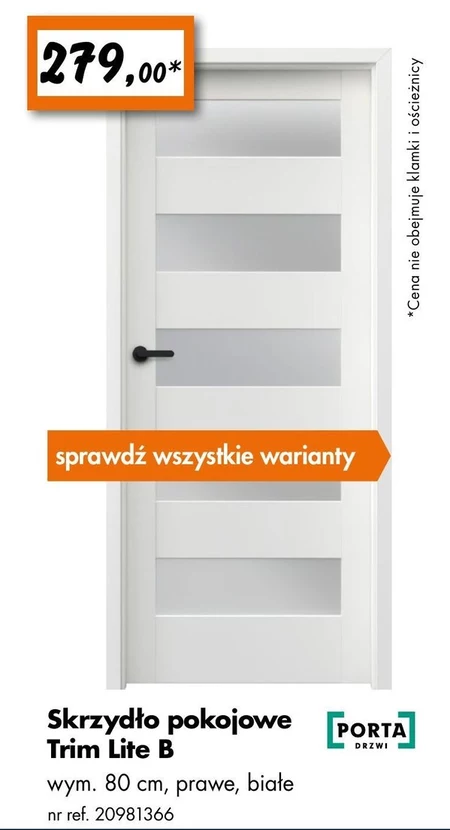 Skrzydło drzwiowe Porta