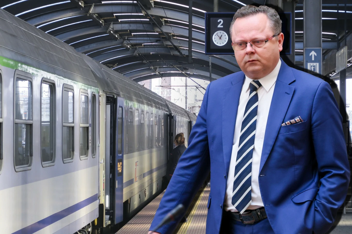 Andrzej Szejna często widywany jest w pociągach. Jednocześnie rozlicza tysiące kilometrów samochodem Andrzej Szejna często widywany jest w pociągach. Jednocześnie rozlicza tysiące kilometrów samochodem