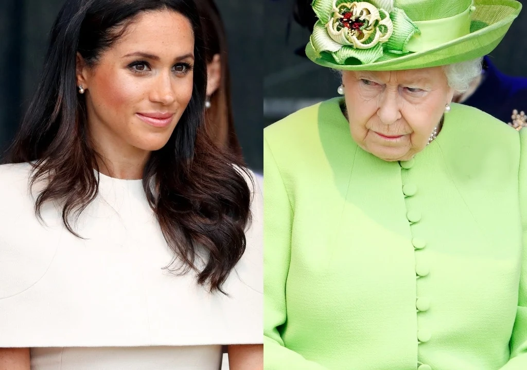 Meghan Markle, królowa Elżbieta II  