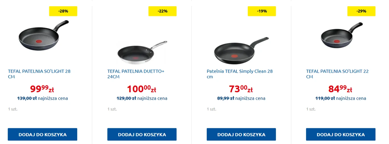 Kto pierwszy, ten lepszy! Patelnie Tefal w Carrefour za pół ceny tylko przez 3 dni!