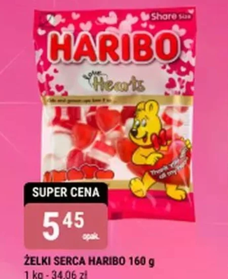 Haribo Love Hearts Żelki owocowe 100 g