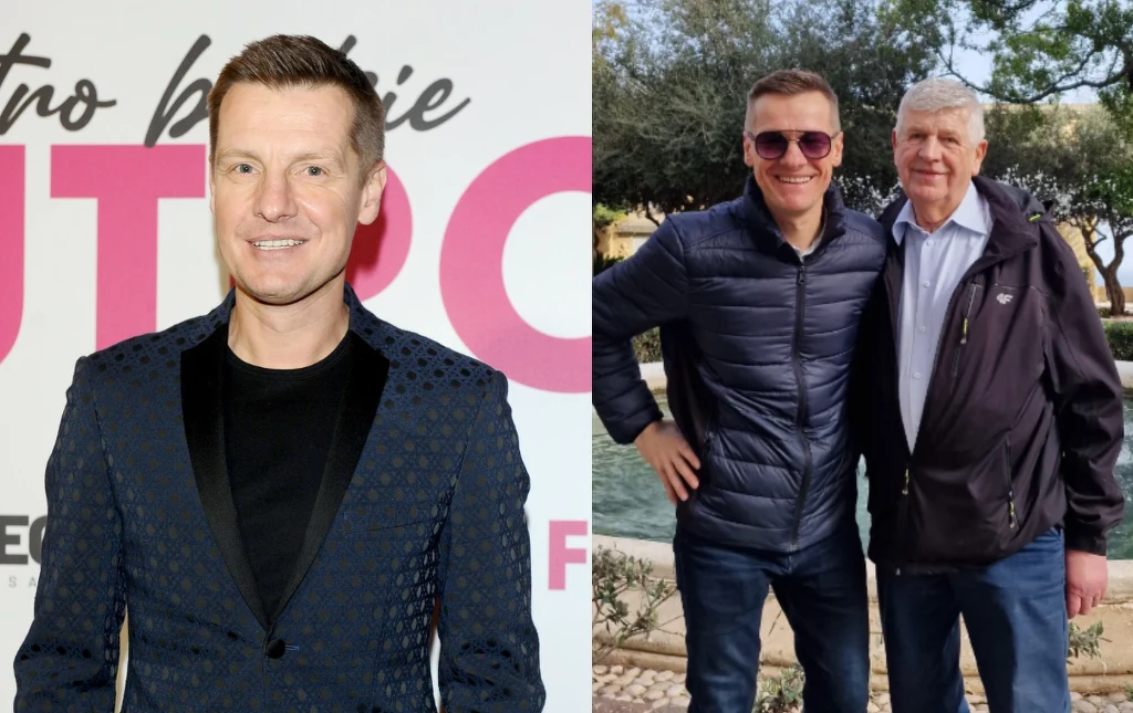 Marcin Mroczek z tatą Marcin Mroczek z tatą