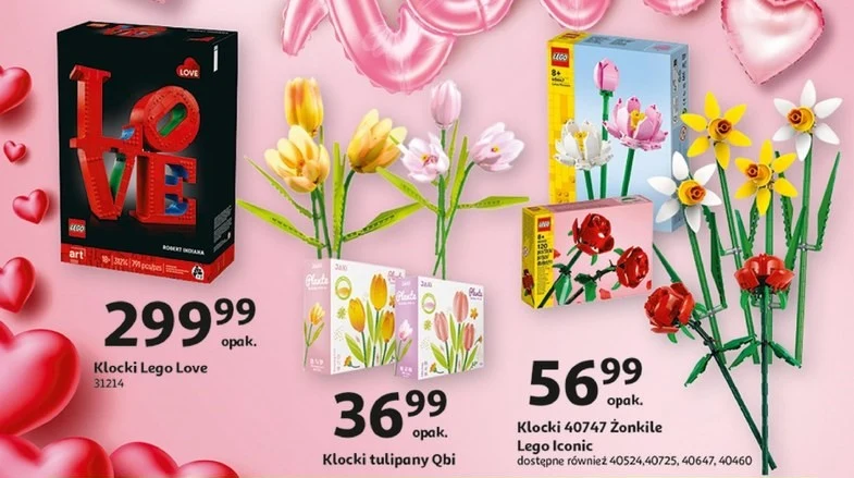 Klocki LEGO w Auchan na Walentynki 