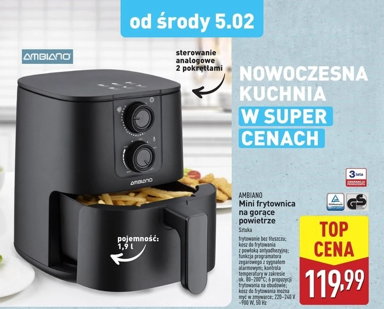 Mini frytkownica Ambiano w Aldi! 