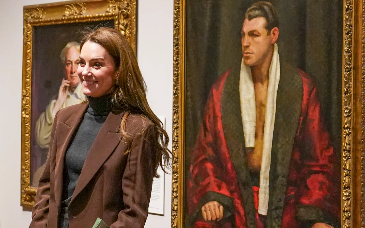 Kate w National Portrait Gallery w Londynie