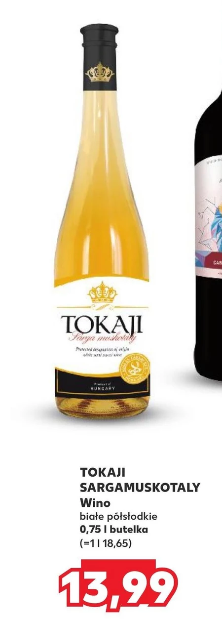 Wino półsłodkie Tokaji