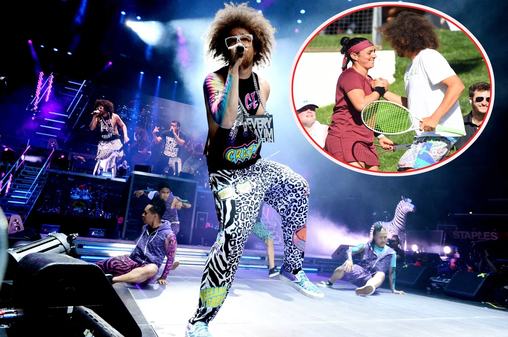 Redfoo na scenie i na korcie. Kiedyś przez dwa lata był związany z Wiktorią Azarenką, grał towarzysko z gwiazdami Redfoo na scenie i na korcie. Kiedyś przez dwa lata był związany z Wiktorią Azarenką, grał towarzysko z gwiazdami