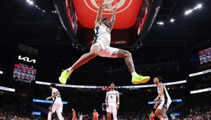 Jeremy Sochan w meczu NBA przeciwko Atlancie Hakws