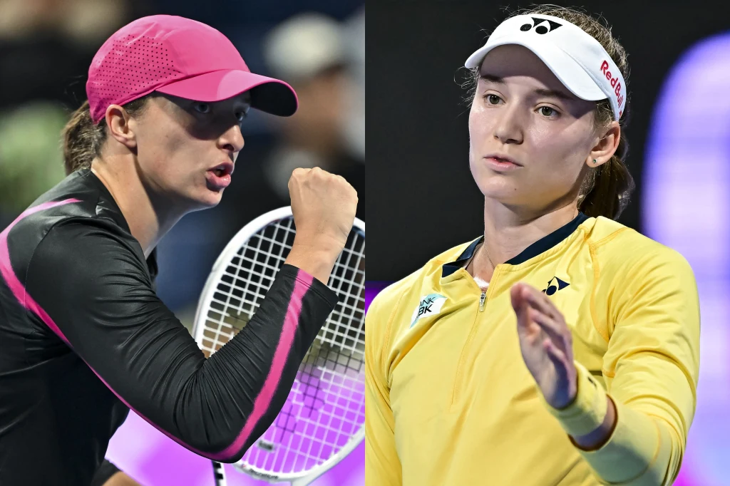 Iga Świątek i Jelena Rybakina Iga Świątek i Jelena Rybakina rywalizowały ze sobą w finale WTA 1000 w Dosze w 2024 roku