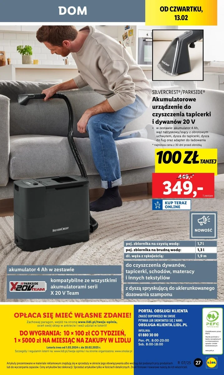 Rewolucja w sprzątaniu od Parkside! Sprzęt do prania tapicerki i dywanów teraz 100 zł taniej w Lidlu!