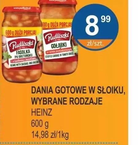 Pudliszki Gołąbki w sosie pomidorowym 600 g