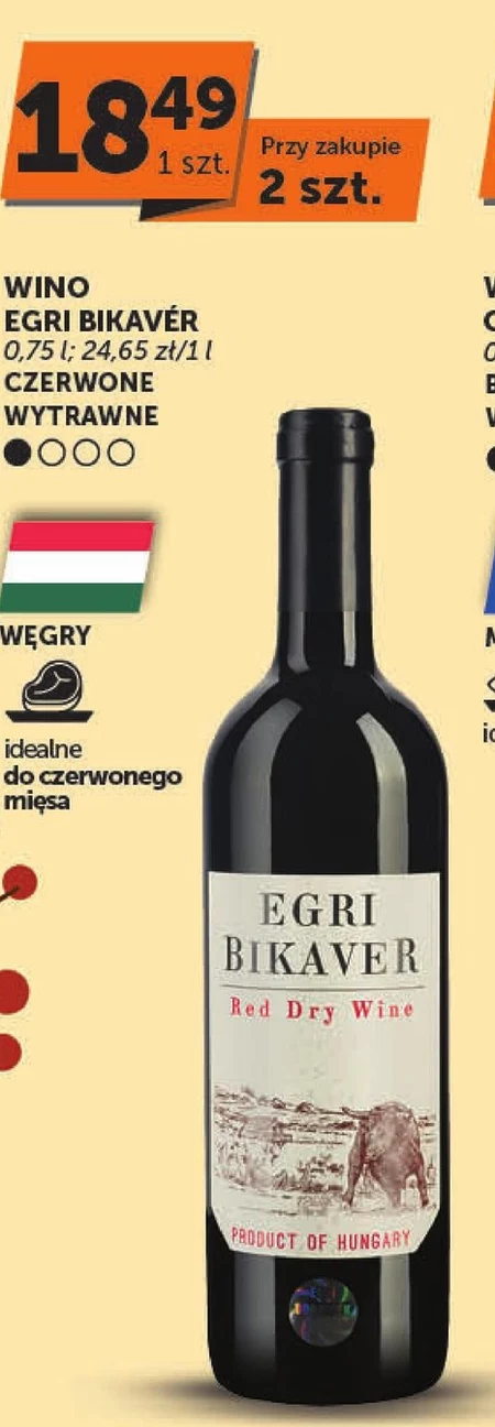 Wino wytrawne Egri Bikaver