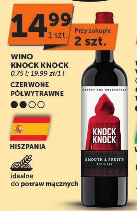 Wino półwytrawne Knock Knock