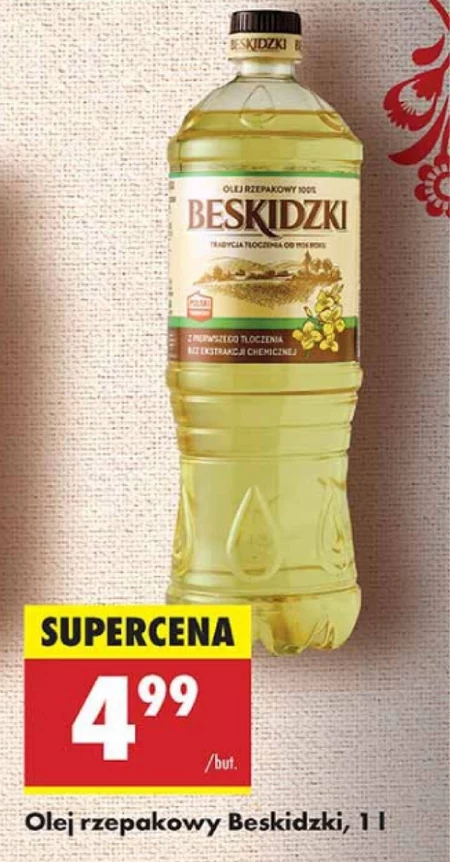 Beskidzki Olej rzepakowy 100 % 1 l