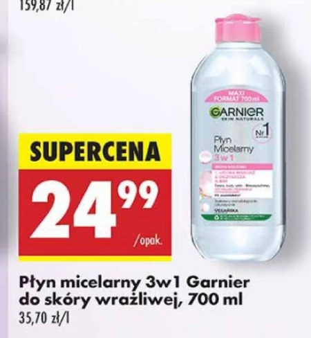 Garnier Skin Naturals Płyn micelarny 3w1 700 ml