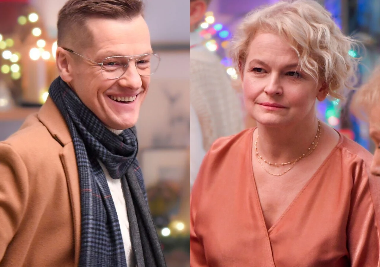 Marcin Mroczek i Dominika Ostałowska w "M jak miłość" Marcin Mroczek i Dominika Ostałowska w "M jak miłość"