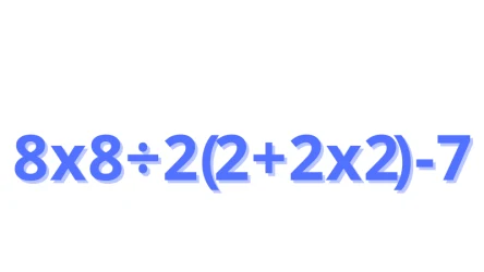 Potrafisz obliczyć, ile to jest: 8 x 8 ÷ 2 (2 + 2 x 2) - 7? Z tym zadaniem matematycznym większość uczniów nie ma problemów