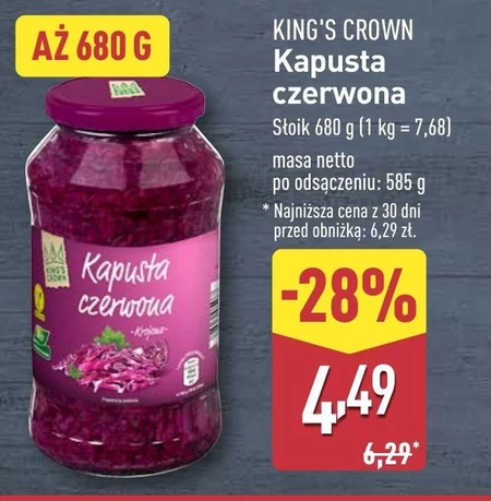 Червонокачанна капуста King's Crown