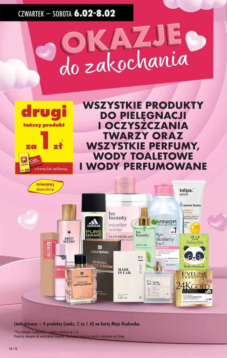 Gigantyczna promocja na kosmetyki i perfumy w Biedronce na Walentynki! 