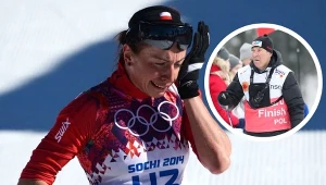Justyna Kowalczyk-Tekieli osiągnęła największe sukcesy z trenerem Aleksandrem Wierietielnym. Na tym zdjęciu emocjonalnie zareagowała na mecie olimpijskiego biegu w Soczi