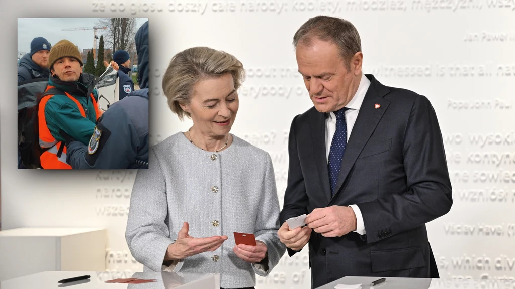 Ursula von der Leyen odwiedziła Polskę. Rozmowy w Gdańsku próbowali zablokować aktywiści Ostatniego Pokolenia