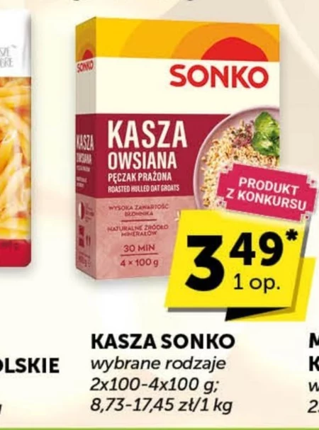 Sonko Kasza owsiana prażona pęczak 400 g (4 x 100 g)