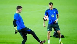 Wojciech Szczęsny i Robert Lewandowski