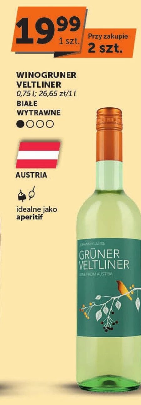 Wino wytrawne Białe