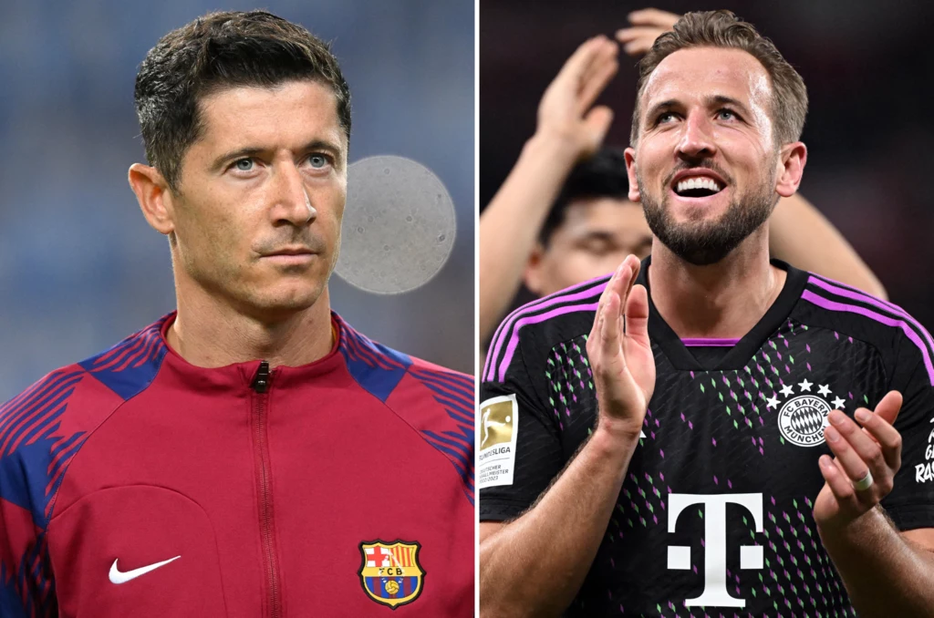 Harry Kane (z lewej) ma ogromne powody do radości. W klasyfikacji Złotego Buta ucieka Robertowi Lewandowskiemu Harry Kane (z lewej) ma ogromne powody do radości. W klasyfikacji Złotego Buta ucieka Robertowi Lewandowskiemu