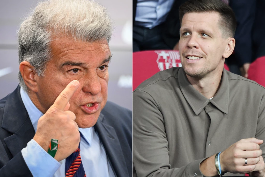 Joan Laporta i Wojciech Szczęsny